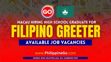 macau hiring for filipino